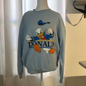 Disney Donald Duck Light Blue Crewneck Sweater